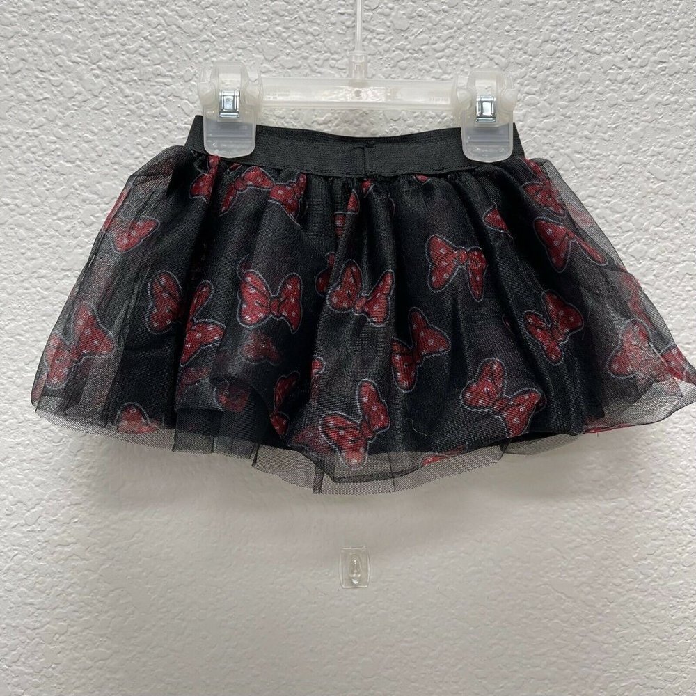 Minnie Mouse Girls Black Tutu Polka Dot Leggings Size 18M Months Baby Girl Red - Picture 5 of 7